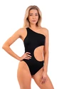 Badkleding Nebbia  One Shoulder Asymmetrical Monokini 459 Black