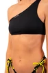 Badkleding Nebbia  One Shoulder Bandeau Bikini Top 448 Black