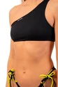 Badkleding Nebbia  One Shoulder Bandeau Bikini Top 448 Black