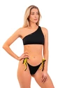 Badkleding Nebbia  One Shoulder Bandeau Bikini Top 448 Black