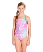 Badkleding voor meisjes Speedo  Orbit Groove Allover Thinstrap Crossback