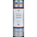 Badminton shuttles Victor  Nylon Shuttle 1000 Silver - White 6 ks