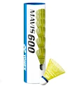 Badminton shuttles Yonex  Mavis 600 Yellow (6 Pack)  rode streep (tot 14°C)