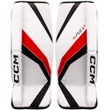 Beenbeschermers CCM YTflex 3 White/White/Red/Black Youth 20 inch