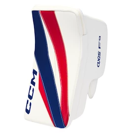 Blokhandschoen CCM Axis F9 White/Red/Blue Intermediate