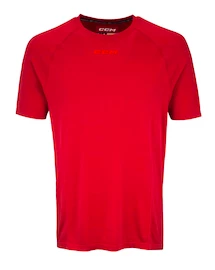 Compressie T-shirt CCM SS Premium Training Tee Red Senior