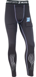 Compressiebroek met kruisbeschermer Blue Sports Fitted Pant Senior