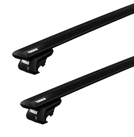 Dakdrager Thule met EVO WingBar Zwart Audi 5-Dr Estate met dakrails 00-05