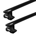 Dakdrager Thule met EVO WingBar Zwart Audi A1 5-Dr Hatchback met kaal dak 19-24