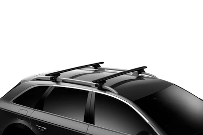 Dakdrager Thule met EVO WingBar Zwart Audi A6 Avant 5-Dr Estate met dakrails 94-04