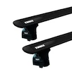 Dakdrager Thule met EVO WingBar Zwart BMW 3-Series (E46) 4-Dr Sedan met vaste punten 02-05