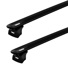 Dakdrager Thule met EVO WingBar Zwart Fiat Stilo 3-Dr Hatchback met vaste punten 02-07