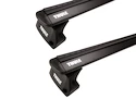 Dakdrager Thule met EVO WingBar Zwart Ford Mondeo (Mk. V) 5-Dr Estate met geïntegreerde dakrails 15-22