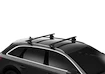 Dakdrager Thule met EVO WingBar Zwart Nissan Almera 3-Dr Hatchback met kaal dak 18-22