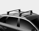 Dakdrager Thule met EVO WingBar Zwart Opel Astra 5-Dr Hatchback met vaste punten 00-03