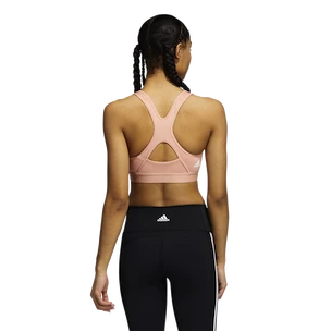 Dames bh adidas  Believe This Medium Support Workout Logo Ambient Blush