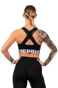 Dames bh Nebbia  Medium Impact Cross Back Sports Bra 410 black