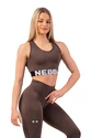 Dames bh Nebbia  Medium Impact Cross Back Sports Bra 410 brown