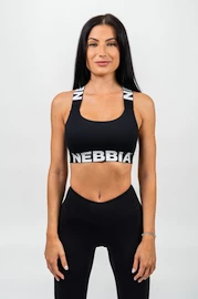 Dames bh Nebbia Medium-Support Criss Cross Sports Bra black