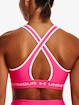 Dames bh Under Armour  Crossback Mid Bra-PNK