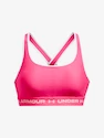 Dames bh Under Armour  Crossback Mid Bra-PNK