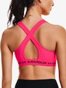 Dames bh Under Armour  Crossback Mid Bra-PNK