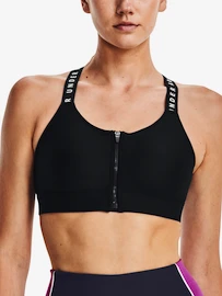 Dames bh Under Armour Infinity High Bra Zip-BLK