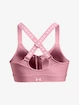 Dames bh Under Armour  Infinity High Bra Zip-PNK