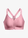 Dames bh Under Armour  Infinity High Bra Zip-PNK