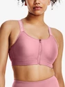 Dames bh Under Armour  Infinity High Bra Zip-PNK