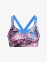 Dames bh Under Armour  Infinity High Print Bra-PNK