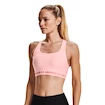 Dames bh Under Armour  Mid Keyhole Bra pink Beta Tint S