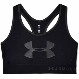 Dames bh Under Armour Mid Keyhole Graphic-BLK