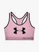 Dames bh Under Armour   Mid Keyhole Graphic-PNK