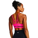 Dames bh Under Armour  Seamless Low Long Htr Bra pink Beta Tint