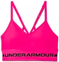 Dames bh Under Armour  Seamless Low Long Htr Bra pink Beta Tint