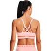 Dames bh Under Armour  Seamless Low Long Htr Bra pink Beta Tint