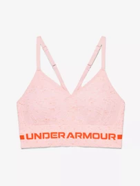 Dames bh Under Armour Seamless Low Long Htr Bra pink Beta Tint