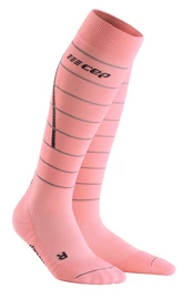 Dames compressiesokken CEP Reflective Reflective Light Pink