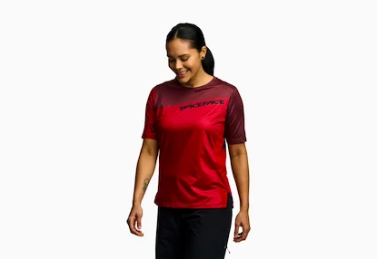 Dames fietsshirt Race Face  Indy SS Dark Red S