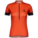 Dames fietsshirt Scott  Endurance 20 S/Sl Flame Red/Midnight Blue S