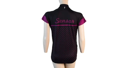 Dames fietsshirt Sensor  Cyklo Dots Black