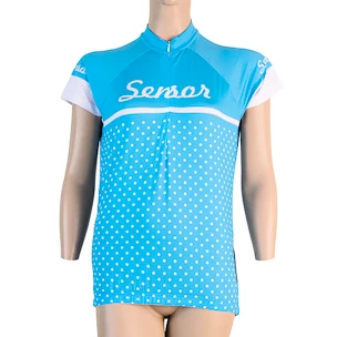 Dames fietsshirt Sensor  Cyklo Dots Blue