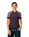 Dames fietsshirt VAUDE  Altissimo Q-Zip Shirt Blackberry