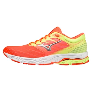 Dames hardloopschoenen Mizuno  Wave Prodigy 3 Neon Flame/Silver  UK 8