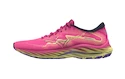 Dames hardloopschoenen Mizuno  Wave Rider 27 High-Vis Pink/Ombre Blue/Luminous  UK 4