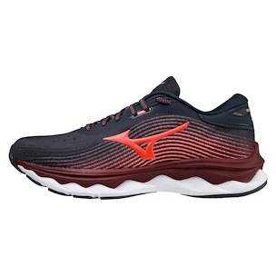 Dames hardloopschoenen Mizuno  Wave Sky Wave Sky 5 / India Ink / Living Coral / Pomegranite  UK 5,5