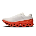 Dames hardloopschoenen On Cloudmonster White/Flame