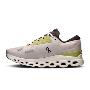 Dames hardloopschoenen On Cloudstratus 3 Pearl/Ivory