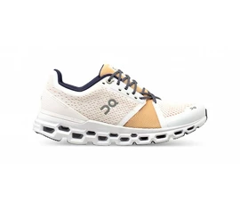 Dames hardloopschoenen On Cloudstratus White/Almond